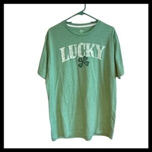 NWOT Way to Celebrate! St Patricks Day Lucky Shamrock Green T Shirt XL